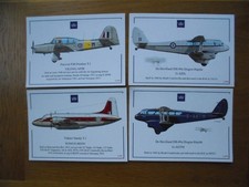 4 x Unused aircraft postcards Vickers Varsity. Dragon Rapide. Pecival Prentice