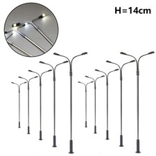 Model Railway Lamp White 10pcs