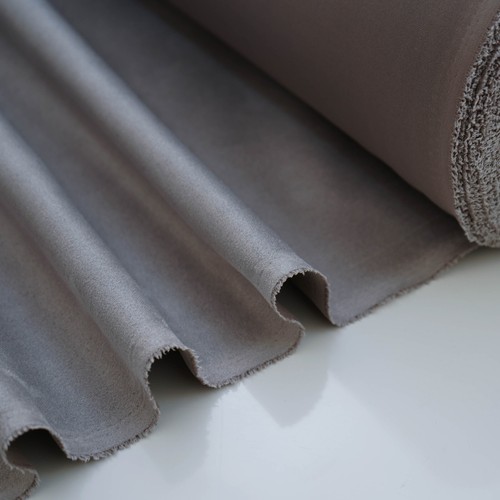 Silver suede stretch spandex - silver,