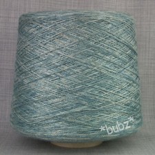 Viscose linen yarn blue grey - blue,