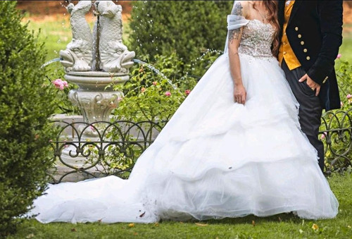 White wedding dress - wedding,