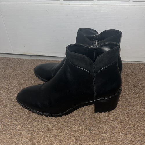 Zara basic black ankle boots - zara,