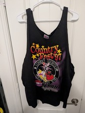 Vintage New 1997 Country Fest Texas Motor Speedway Men's Tank Top Size XL