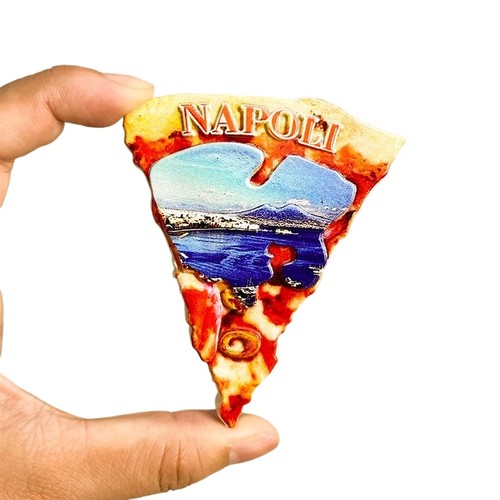 Naples pizza fridge magnet - pizza,