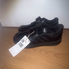 Adidas Tensaur Sport 2.0 Black Trainers - Size UK 4 1/2  EU 37 - Junior School 