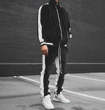 2 Piece Mens Velvet Tracksuit