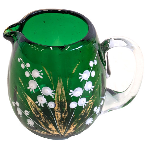 Victorian small green glass - green,