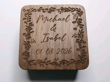 Personalised Wooden Ring Box