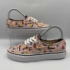Vans X Peanuts Charlie Brown Dance Party Snoopy Ltd Edition Pink Trainers UK 4