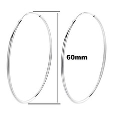 925 Sterling Silver Hoop