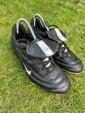 Nike Tiempo 750 Vintage 2003 Mens Football Boots Black Original Size UK 8 Rare