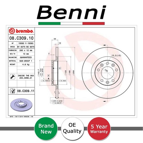 Discs rear benni fits - rear,
