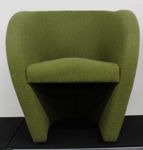 Oskar style green herringbone - green,