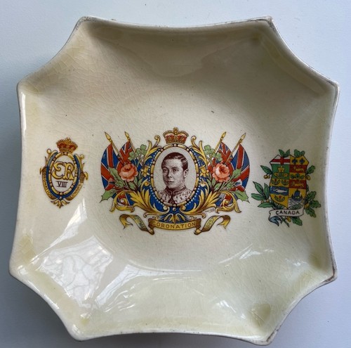 Trinket dish 1937 coronation - trinket,