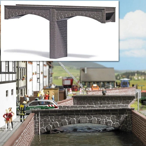 Busch 7019 stone bridge - busch,