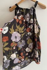 Loft Outlet Multicoloured Floral PrintSleeveless Tank Blouse Top Size M