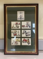 Lambretta Scooter Collector Cards Golden Era Framed