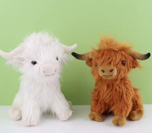 29cm highland cow plush toy - cow,