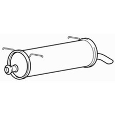 Rear Exhaust Silencer Back Box