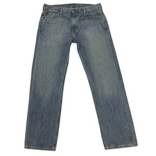 Levi's 569 Jeans Blue Mens 36W 34L Loose Straight Fit Red Tab 100% Denim