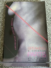 Speaking Parts / M. Christian Short Stories/ Lesbian Erotica RARE 1st Edit 2002