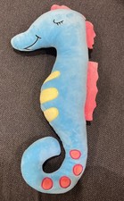Seahorse Blue and Pink Plush