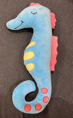Seahorse blue and - and, plush