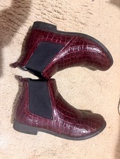 womens burgundy ankle boots