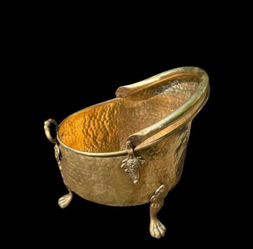 Vtg hammered brass - hammered,
