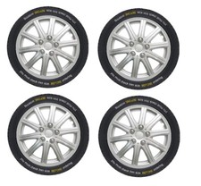 Silver universal car wheel - silver,