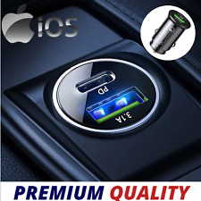 100W USB Car Phone Charger Type C QC3.0 Car Interior Fast Charging Accessories