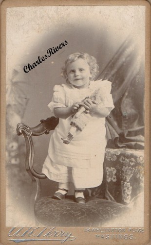 Hastings cdv child - hastings, holding
