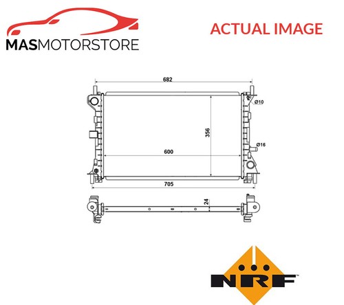 Engine cooling radiator nrf - engine,