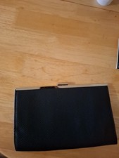 Atmosphere Small Black Leather Purse