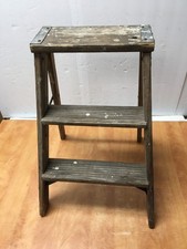 Vintage short wood step - vintage,