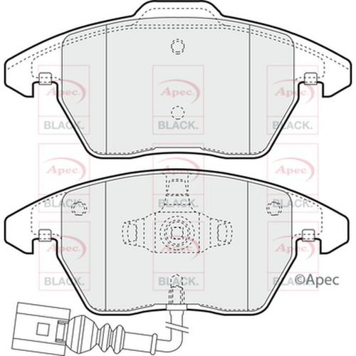 Brake pads set for jetta - for, vw