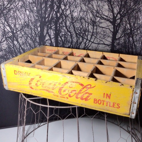 Coca cola wood yellow - coca-cola,