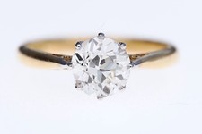 18ct Gold 1.07ct Old european