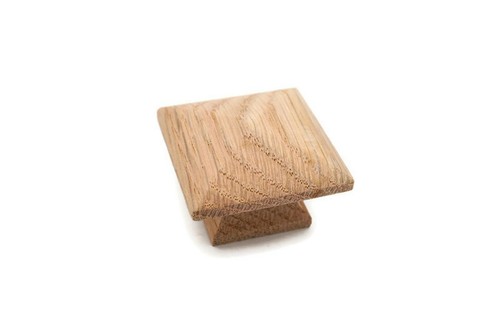 Square oak knob mission - oak,