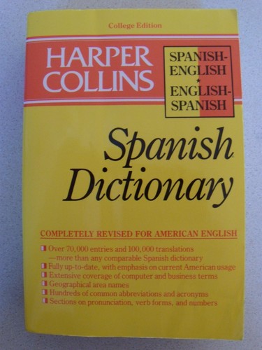 Spanish dictionary harper - spanish,