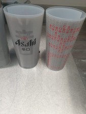15x Official  Rare ASAHI Plastic Pint Cup - Eco cup tvp new pub bar mancave 