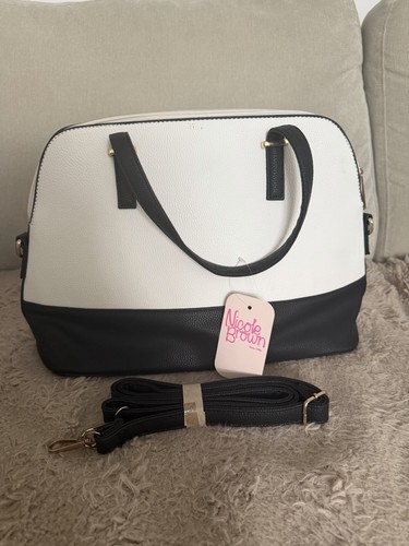Nicole brown colorblock dome - brown,
