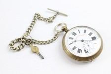 Vintage 925. Silver Floral Embossed Fob Watch Hand Wind Working