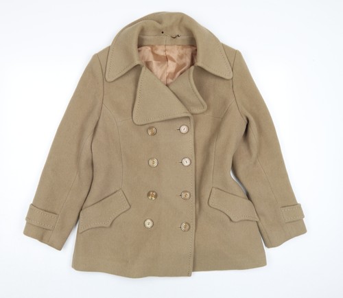 Weldrest womens beige pea coat - pea,