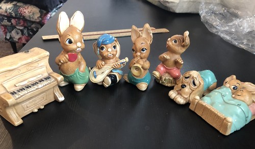 Pendelfin stoneware rabbits - pendelfin, rabbits-7