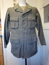 Vintage Swedish Army Fitted Wool Coat / Jacket / Tunic WWII M39.