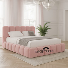 Ottoman Bed Frame – Luxury Velvet Upholstered Gas Lift Storage Design