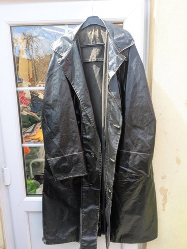 Vintage oilskin coat - ,