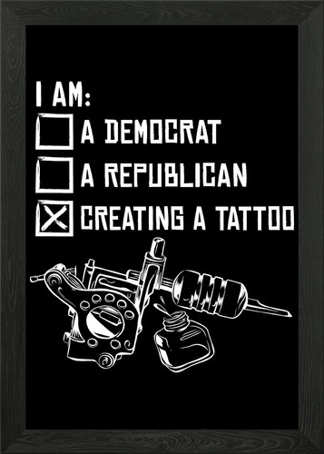 Tattoo artist tattooist - tattoo, framed