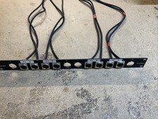1U Rack Panel With 8 XLR Sockets Amplifier Rack Patch Panel Studio CR13022432**